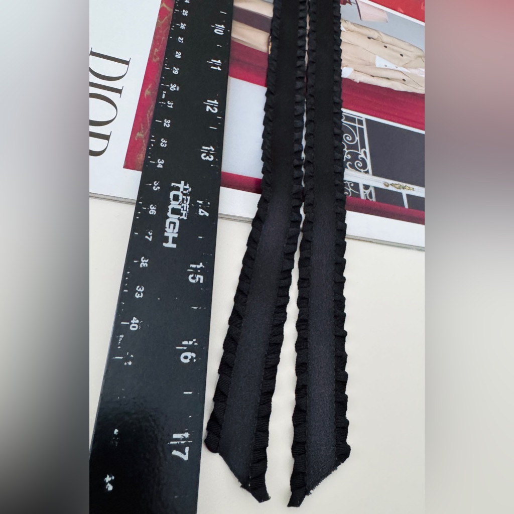 Jennifer Behr *New* Black Scalloped Edges Hair Bow/ Accessory — image 6 of 8